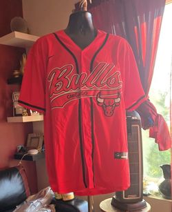 Chicago Bulls Michael Jordan Red Baseball Jersey Brand New W/ Tags $55