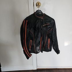 Vintage Leather Harley Davidson Women's Jacket