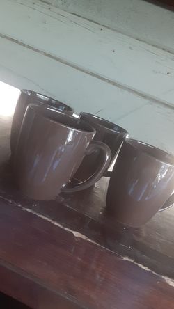 Corelle brown coffee cups