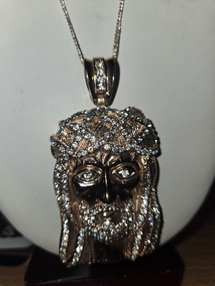 Jesus Charm With Chain