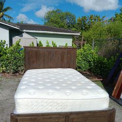 Queen Size Bed Frame With Mattress And Box Springs 