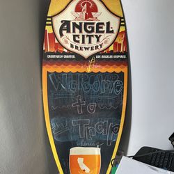 Angel City Brewery Chalk Board