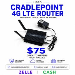 CRADLEPOINT 4G LTE ROUTER INDUSTRIAL GRADE CELLULAR ROUTER
