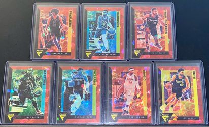 2020-21 Panini Flux Cracked Ice Red Cards (Lot of 7)