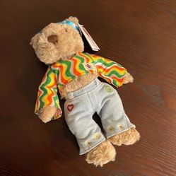 Hard Rock Cafe Herrington Teddy Bears Limited Signature Collectible Hippie Bear 
