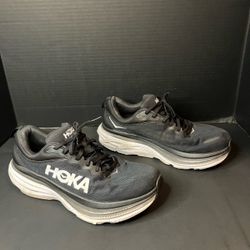 Size 11 4E Width Mens Black and White Bondi Hoka OBO