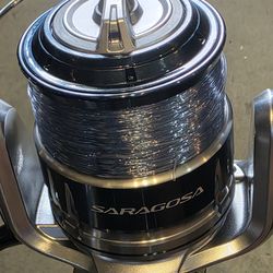 Shimano Saragosa Reel/Braid..top shot/New Star Rod