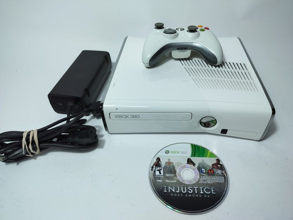 Xbox 360 S Slim Special Edition WHITE 4GB Console + 250GB HDD Bundle, TESTED!