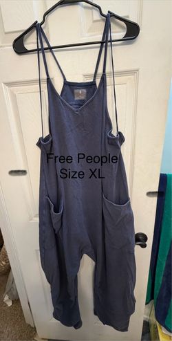 Free People Navy Romper