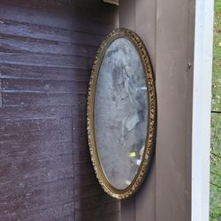 Vintage Mirror Wood Frame 