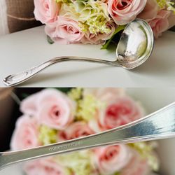 Vintage Oneida Community Silverplate Cream Sauce Ladle â Louis XVI Pattern (1911) â 5.5â
