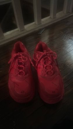 Red Balenciaga Triple S