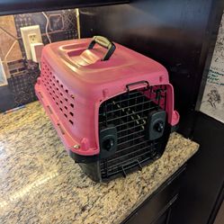 Petmate Small Pink and Black Pet Carrier