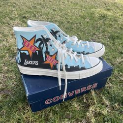 Converse Chinatown Market Chuck 70 Hi PoolSide Black NBA LA Lakers Mens Size 12