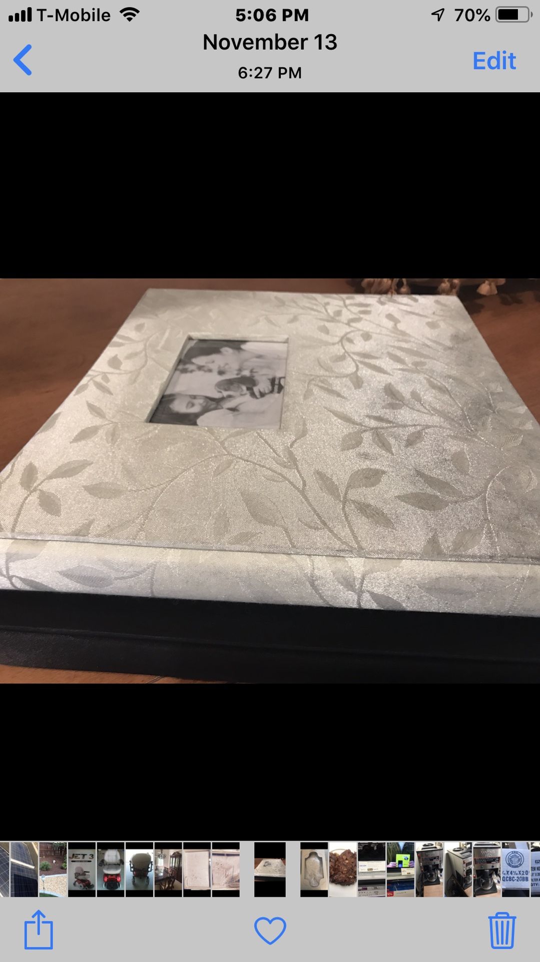 Wedding albums / pillow barrier/ guest book/ garter all for