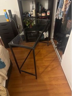 Glass ikea desk