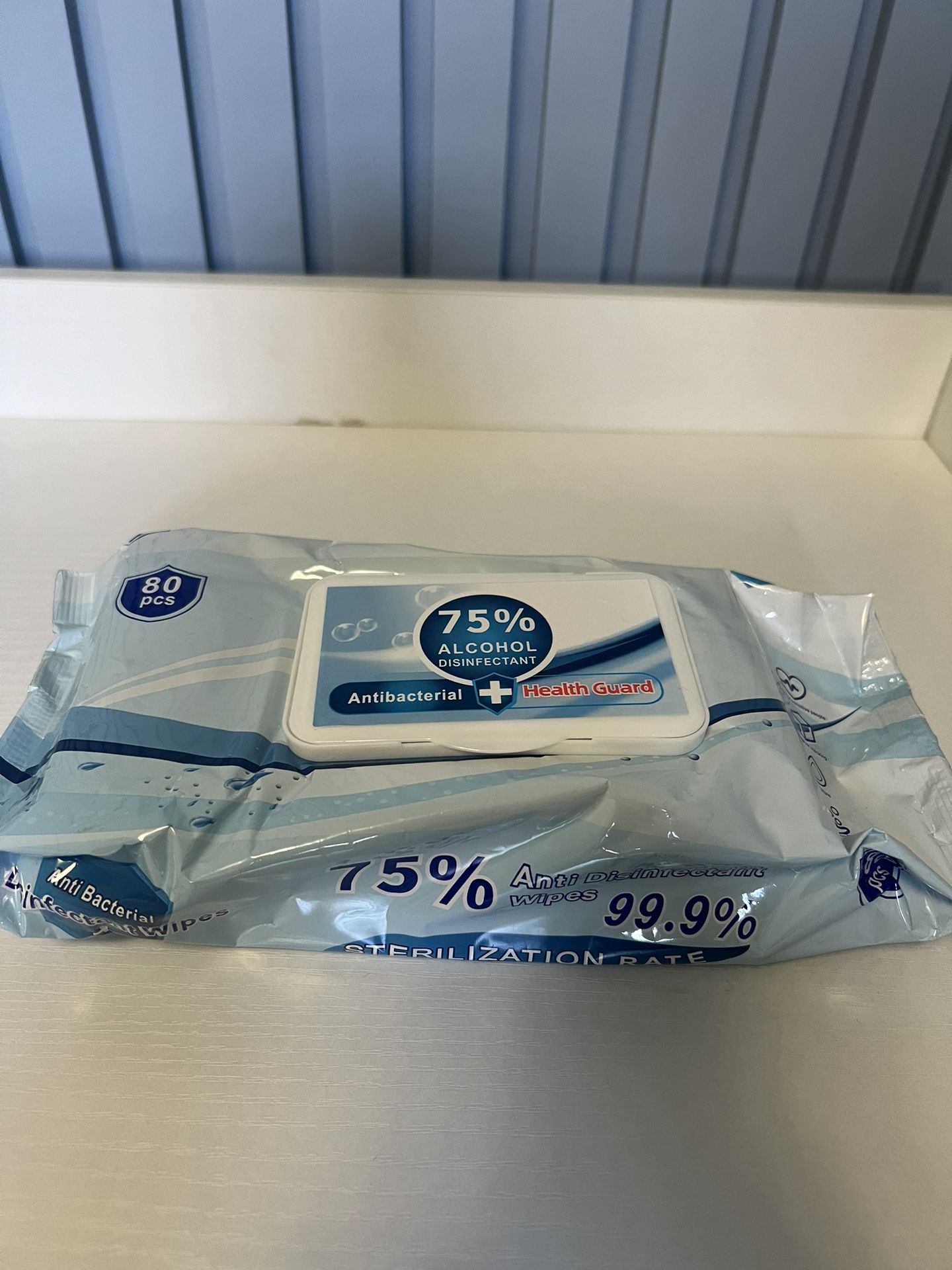 Health Guard Sanitizing Alcohol Wipes, Pack of 80 Wipes