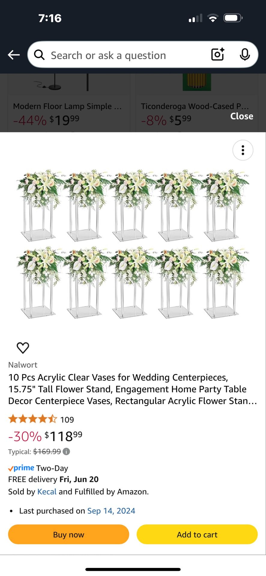 Acrylic Clear Vases