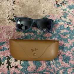 Mint Condition Ray-Ban Meta Wayfarer Gen 1 Matte Jeans Transparent