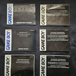 Nintendo Game Boy Manuals and Inserts