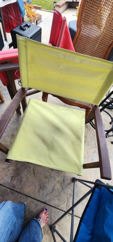 2 Wooden Directors Chairs