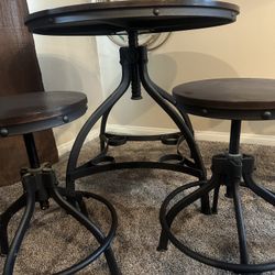 Pub Style Table And 4 Bar Stools