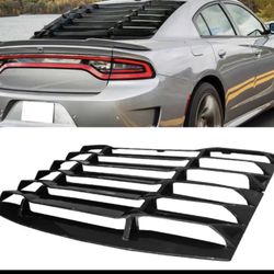 2011-23 Dodge Charger Carbon Fiber Print Rear Window Louver