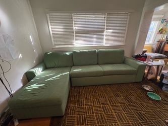 FREE! American Leather Sleeper Sofa with queen fold out bed and storage