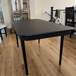 Black Farmhouse Dining Table