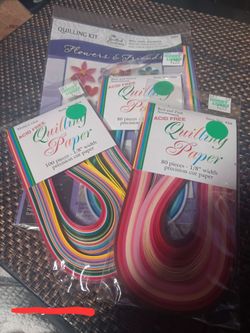Quilling paper (3)packs. New