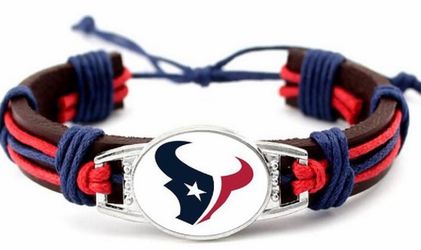 Texans leather Bracelet