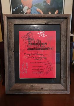 10TH ANNUAL RHUBARB JONES CELEBRITY GOLF CLASSIC AUTOGRAPHED