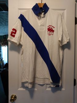 Polo Ralph Lauren Mens Pre-owned White 100%cotton Polo Shirt XL