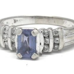 Ladies Diamond/Tanzanite Ring