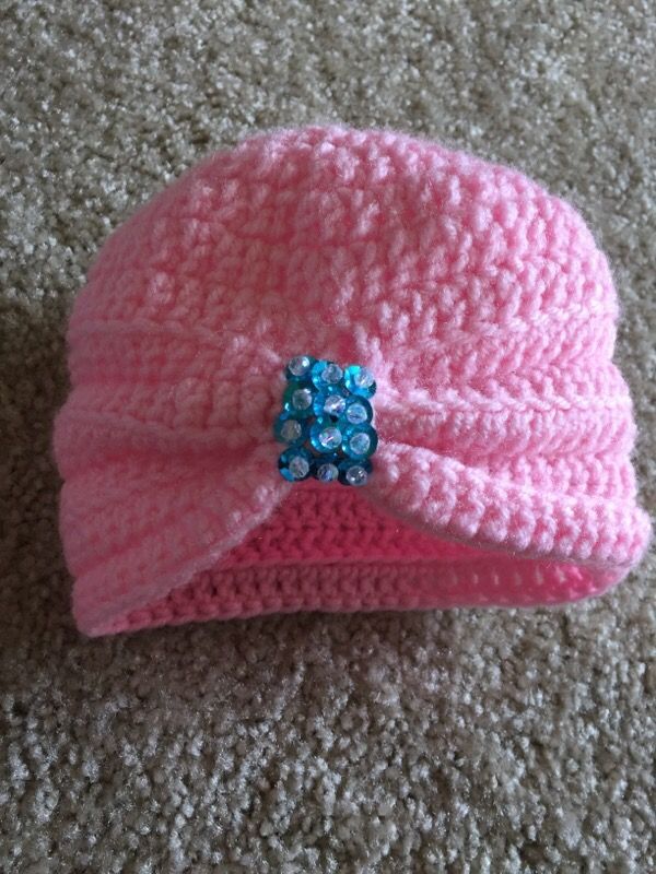 Crochet hat for girl 12-24months