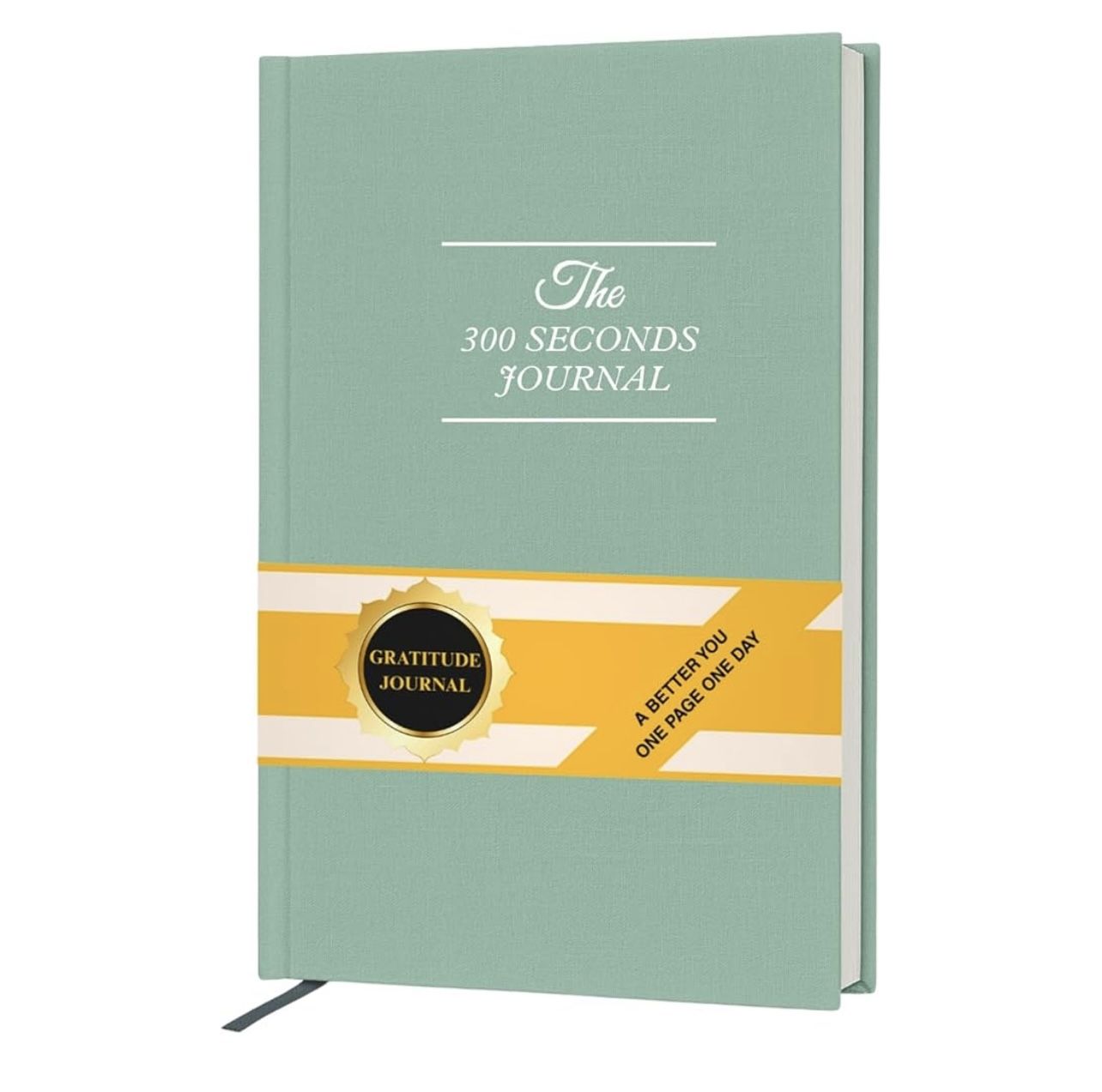 Gratitude Journal – 300 Seconds Daily Reflection with Prompts for Mindfulness, Self Care & Positive Thinking, 5 Minute Guided Journal Green Edition fo