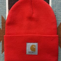 Carhartt Acrylic Watch Unisex Knit Cuffed Beanie Classic Hat Cap ORANGE
