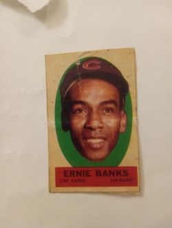 Vintage 1963 Topps Peel off Ernie Banks Rare