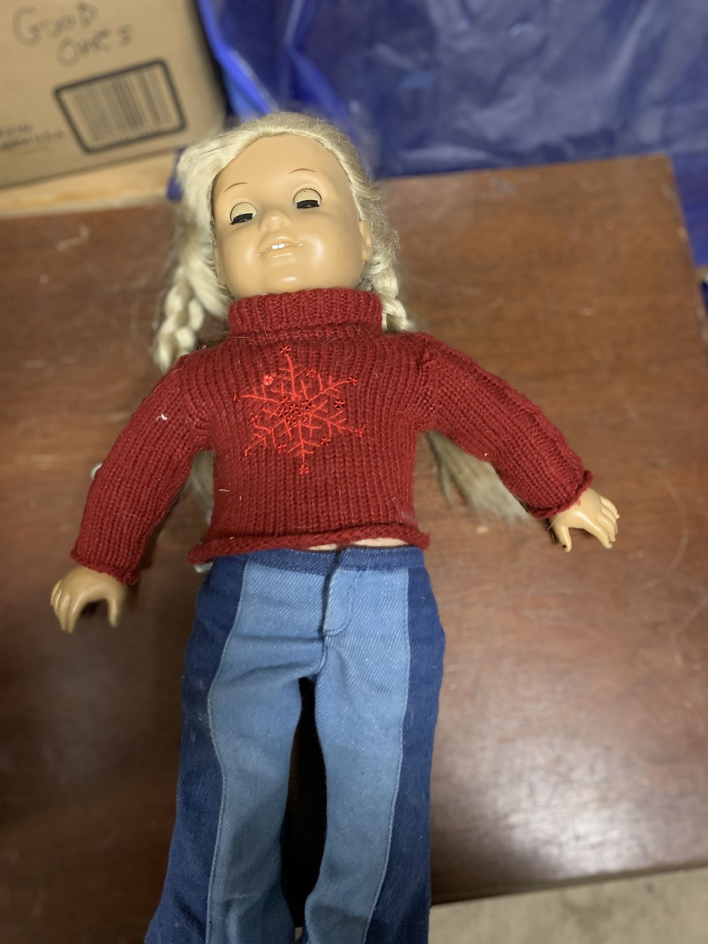American girl doll with outfit