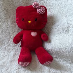 Hello kitty build A bear RED