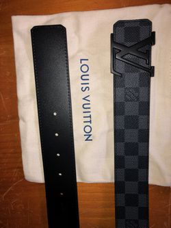 Mens Louis Vuitton Belt Black Damier LV Belt for Sale in Thornwood