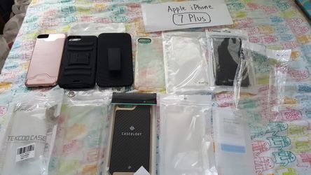 IPhone 7 plus case/ screen protector $10 each