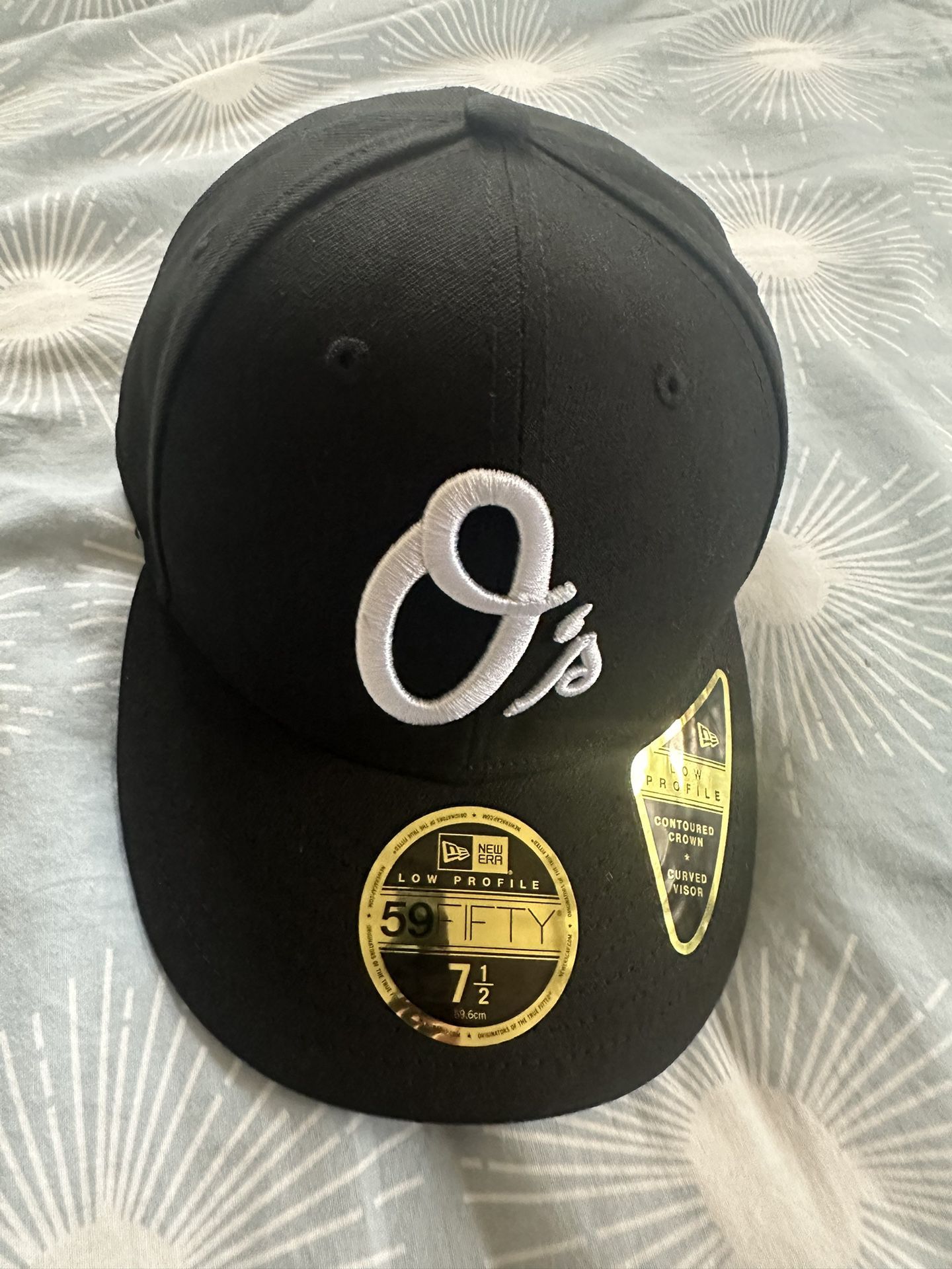 Black Orioles New ERA 59FIFTY HAT size 7 1/2