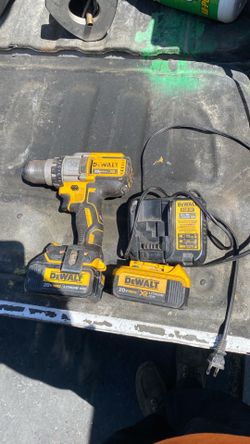 Drill with batteries and charger