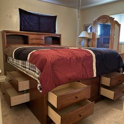 California King Mattress and BedFrame Storage 