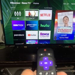 36 INCH HISENSE ROKU TV 