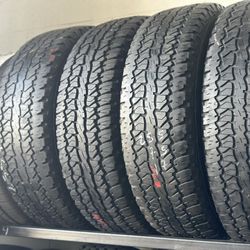 SET OF TIRE 255 75 17 FIRESTONE 85% LIFE