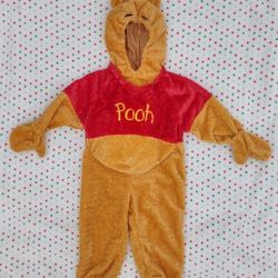 DISNEY STORE Winnie the Pooh Halloween Fuzzy Plush Full Body Child Costume XXS
