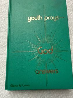 Vintage 1973 "Youth Prays—God Answers" Hardcover Book