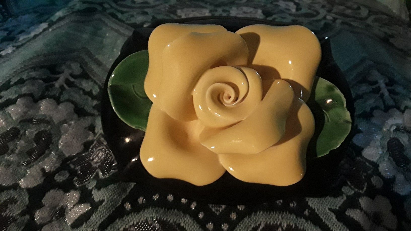 Vintage Rose Trinket Box